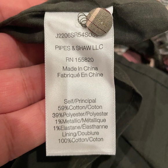 NEW Veronica Beard Destiny Dress in Olive Pink Plaid 2 - Picture 11 of 12